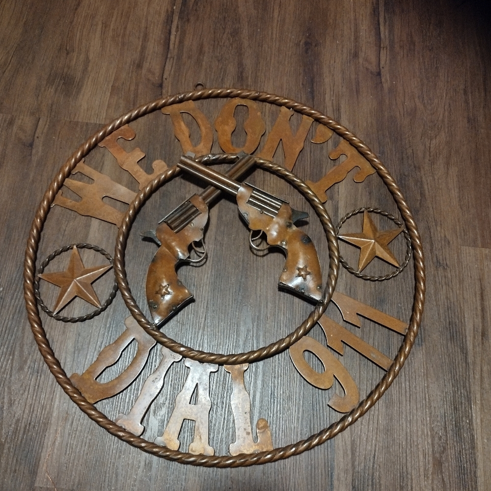 Metal sign